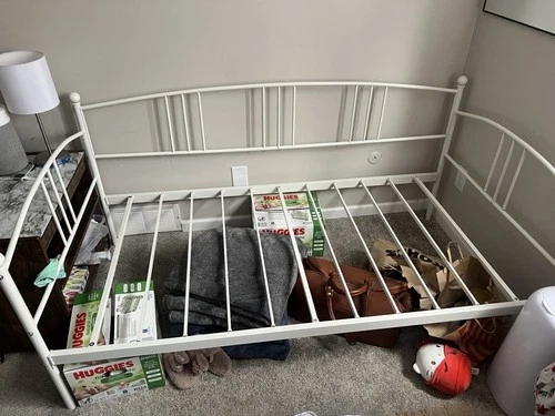 Twin Metal Daybed Frame White - photo 2