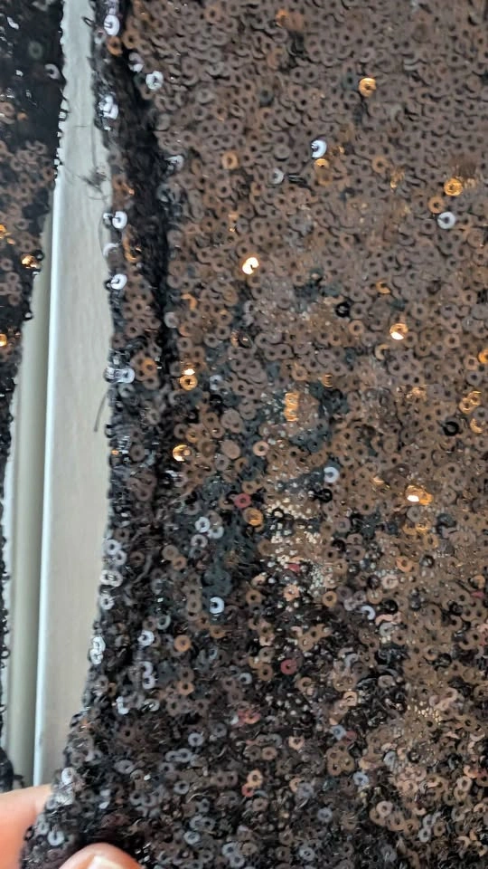 Party black sequin and lace jumpsuit (XS) - photo 3