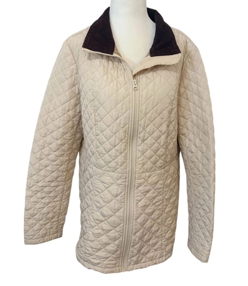 Vintage Lands End Large Quilted Barn Jacket - photo 3