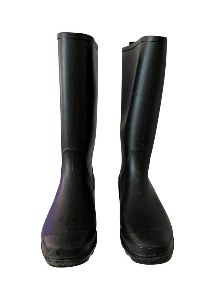 Black Tall Rain Boots Girls Size 6 Youth