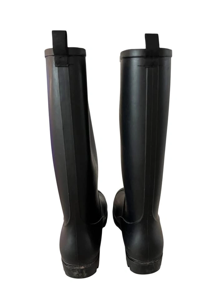 Black Tall Rain Boots Girls Size 6 Youth - photo 4