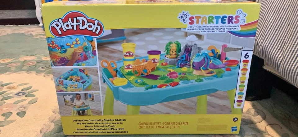 New in Box Play-Doh Starters Station Table - 15 Pieces