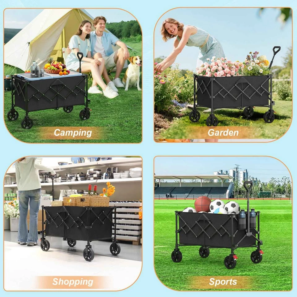200L Collapsible Folding Wagon Cart - photo 3