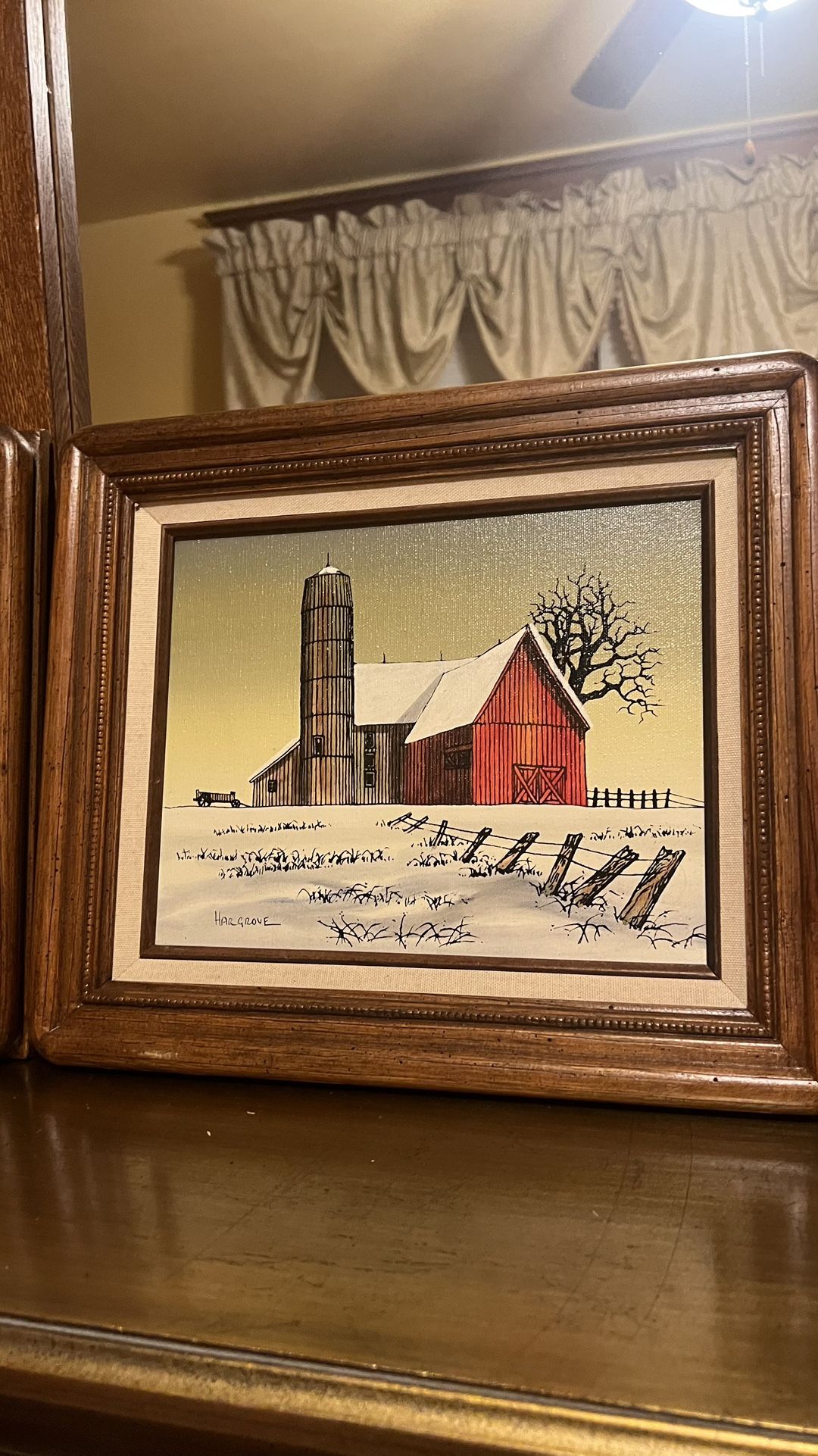 4 Paintings in Wooden Frames (13" x 11") - $20 - photo 3
