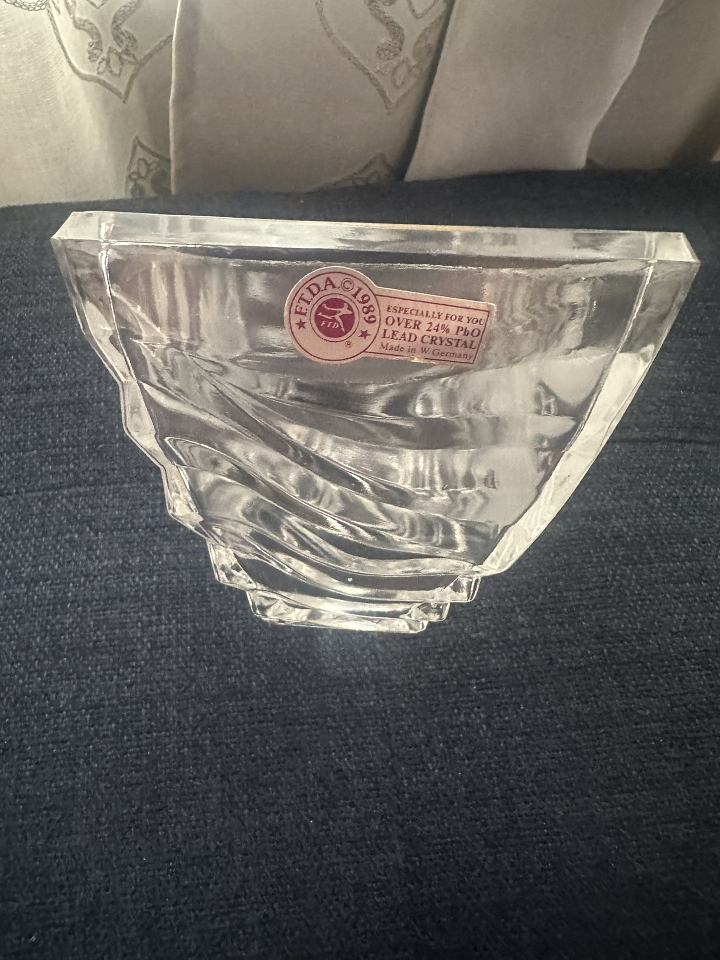 Vintage Amber Glass Ashtray