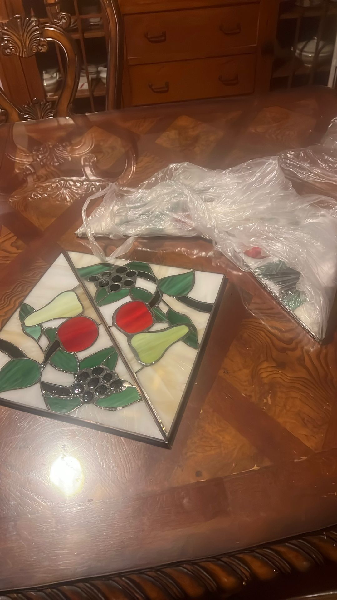 4 New Fruit Stained Glass Windows for Kitchen - photo 4