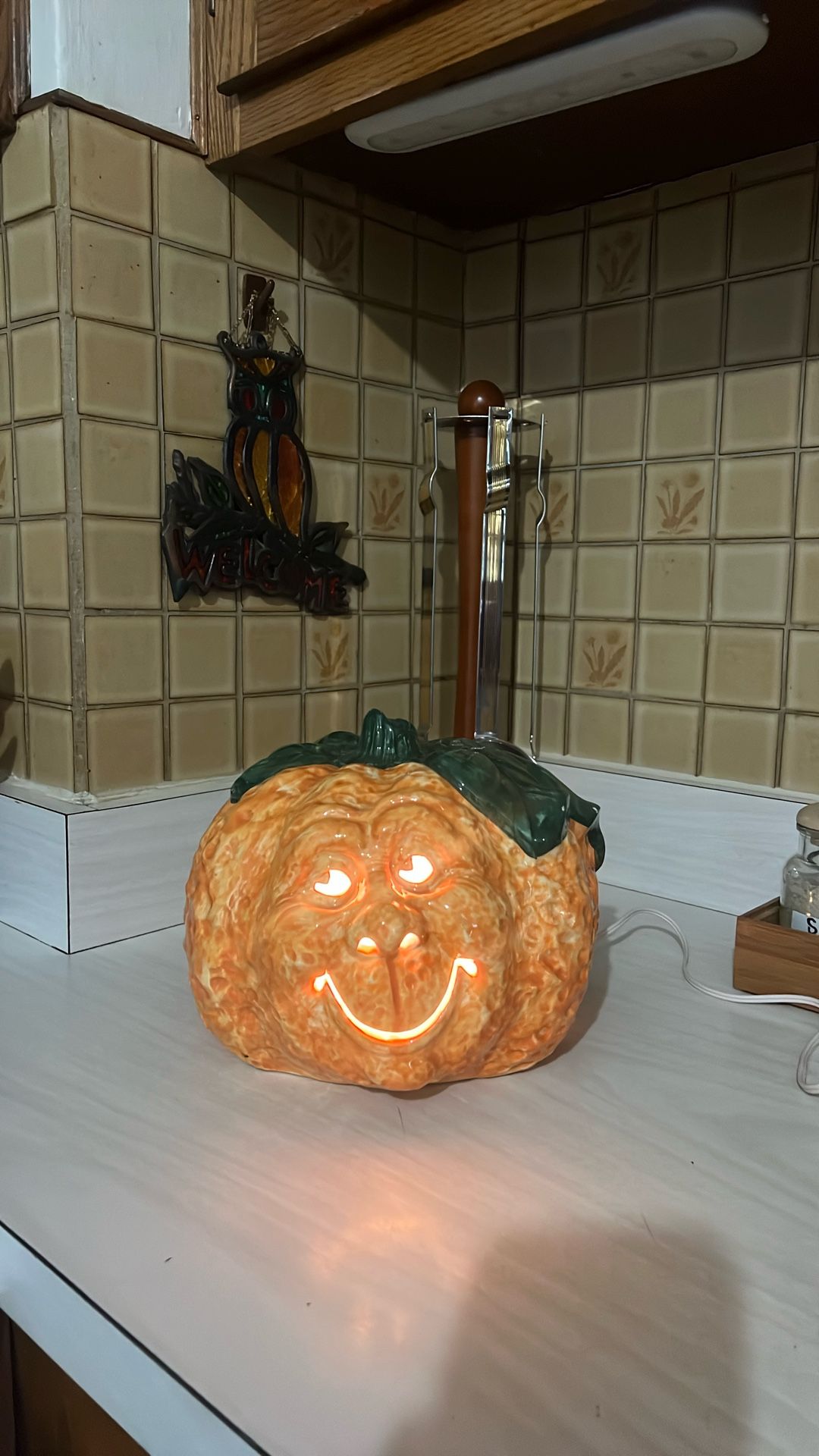 Ceramic Pumpkin with Light - photo 3