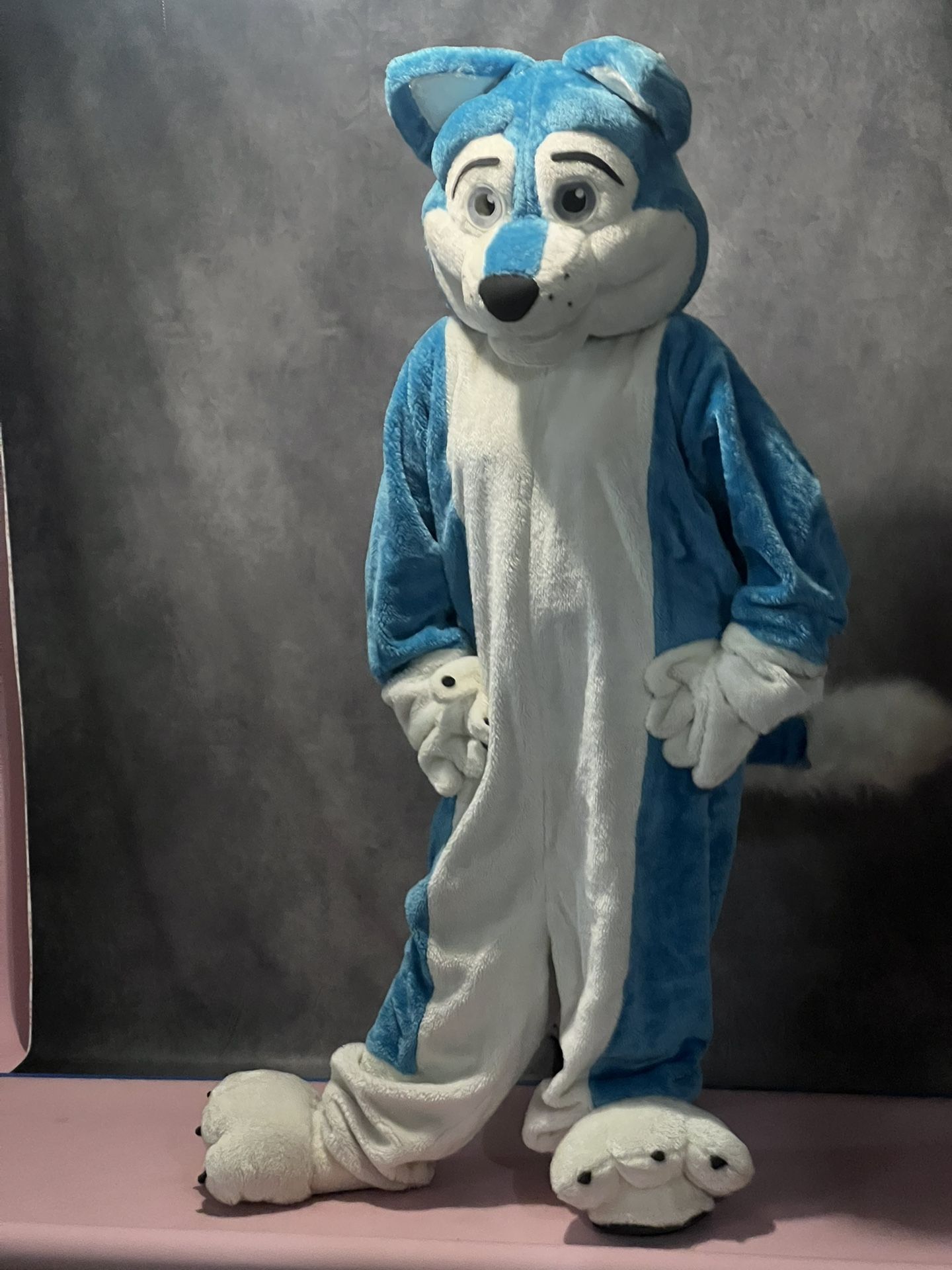Blue Wolf Costume for Adults