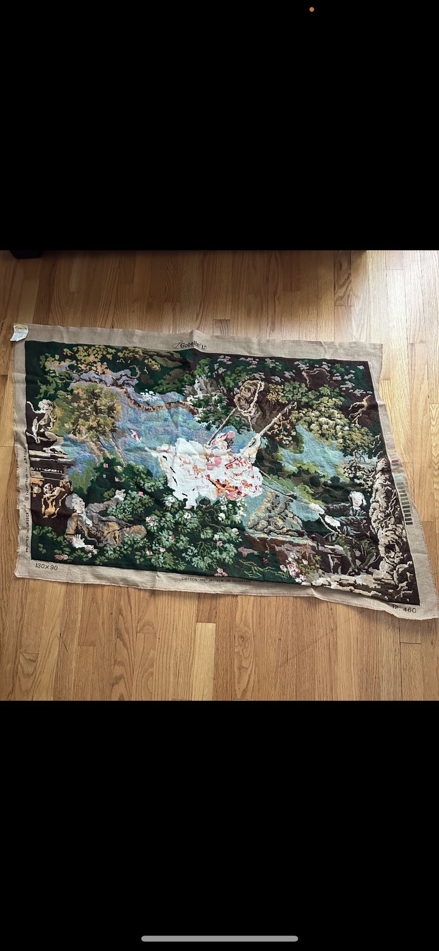 Hand-Embroidered Canvas Made in Germany - photo 2