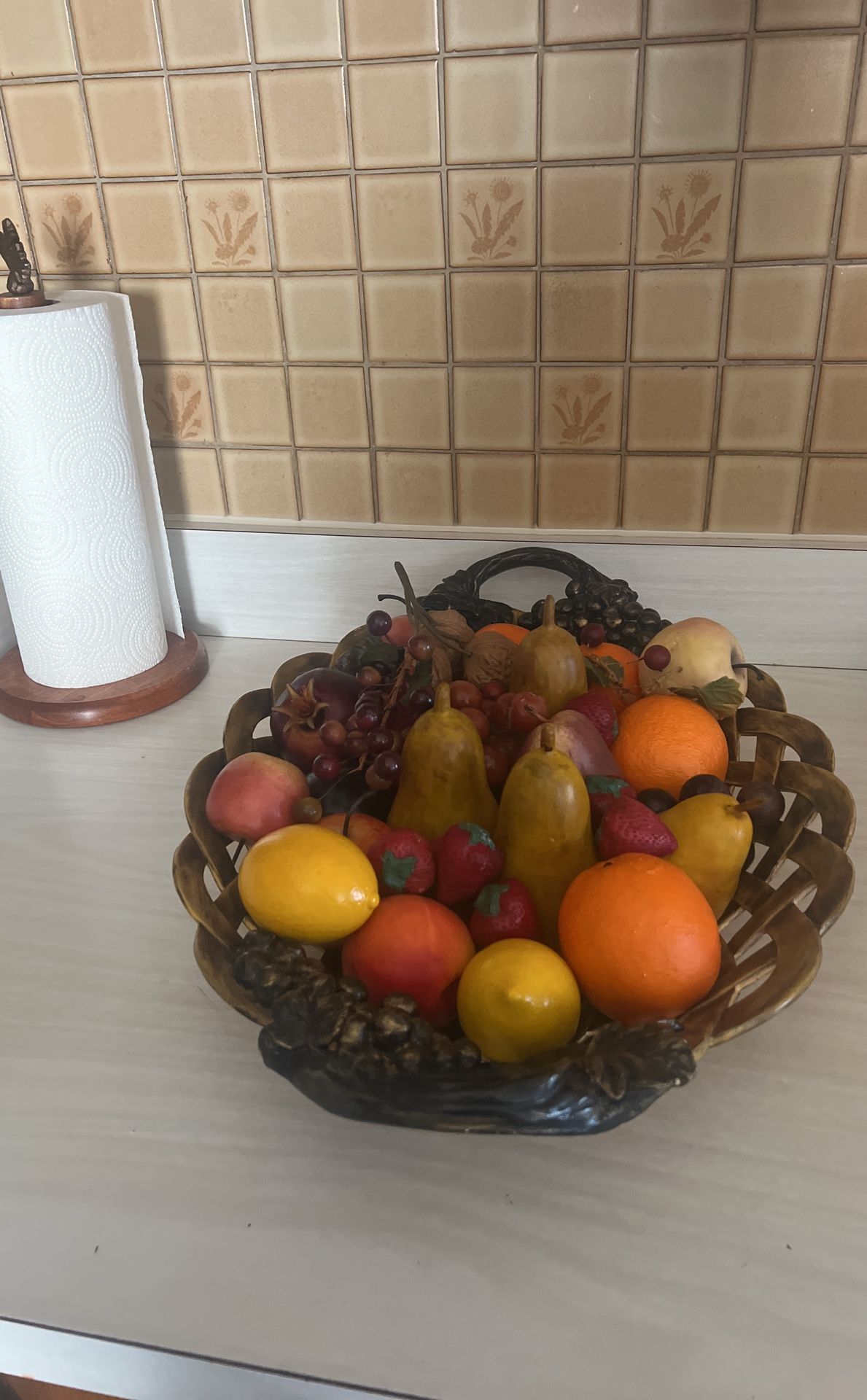 Vase with Wooden Fruit - photo 2