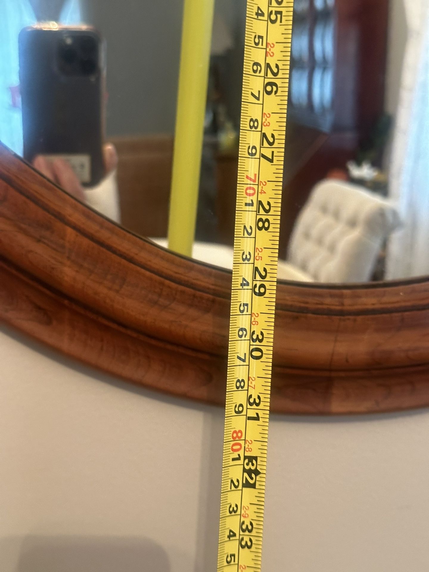 Mirror with wooden frame - photo 2