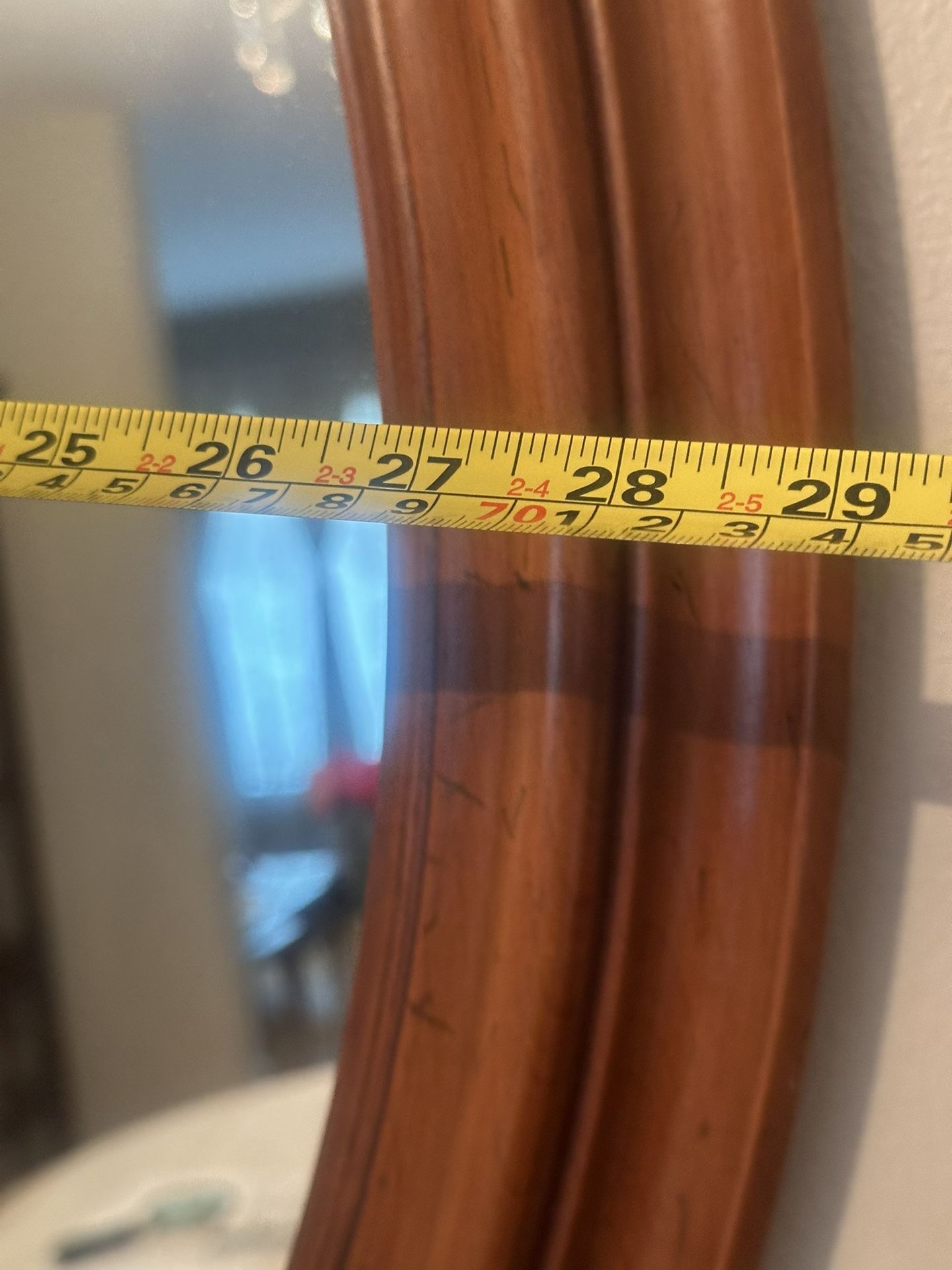 Mirror with wooden frame - photo 3