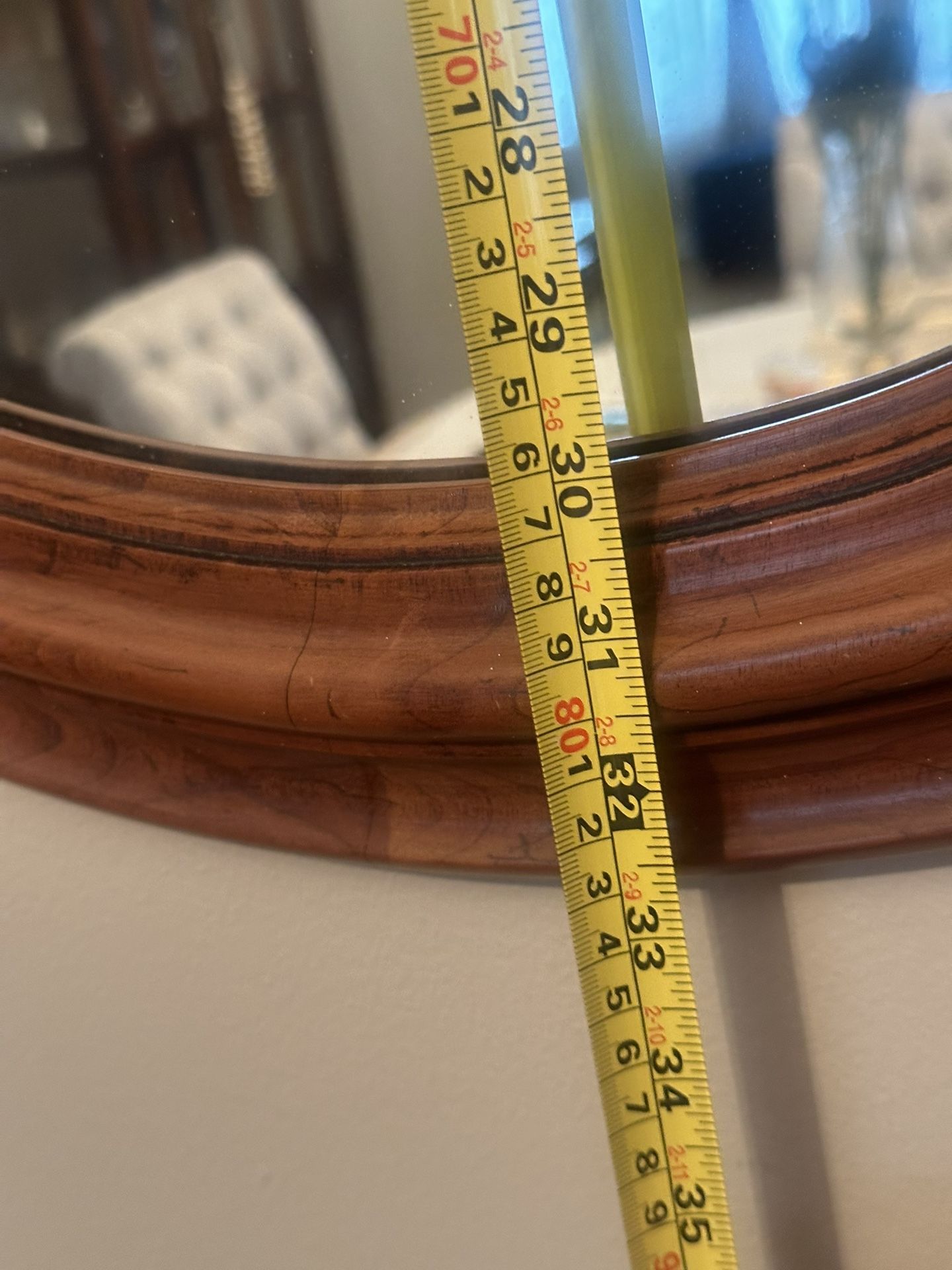 Mirror with wooden frame - photo 4
