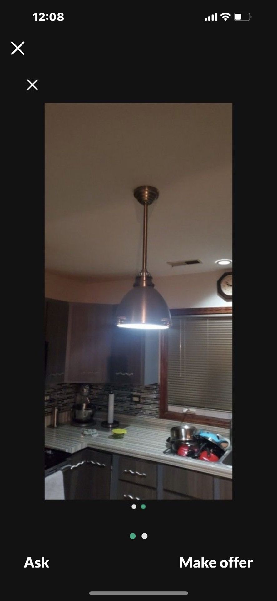 Stainless Steel Kitchen Lamp - photo 2