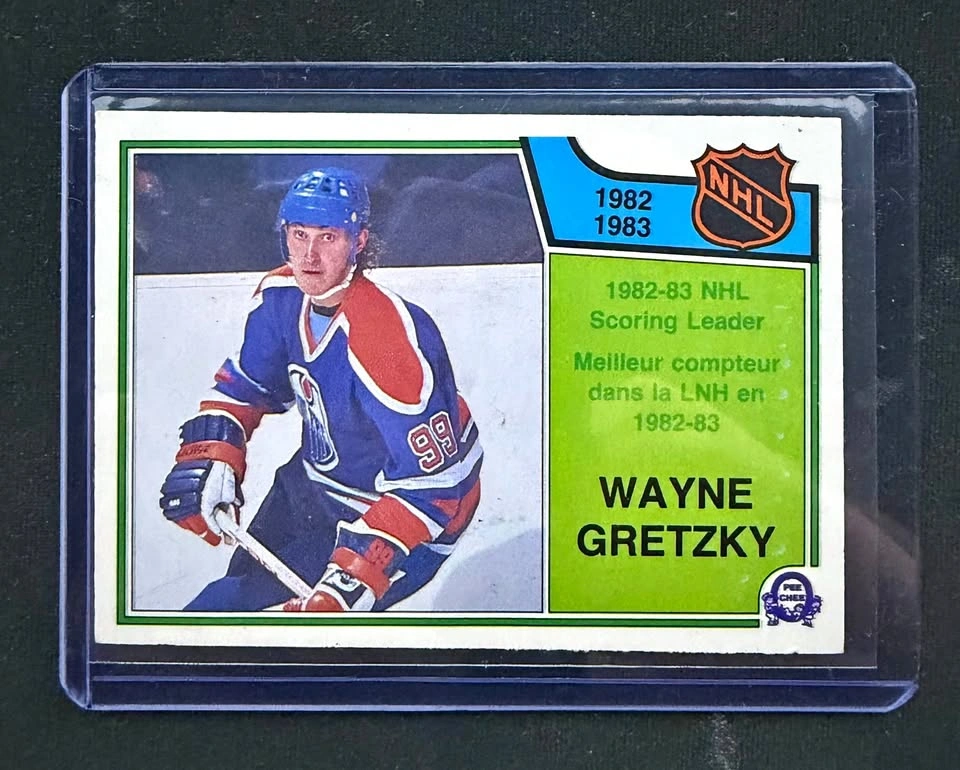 Wayne Gretzky Vintage Hockey Card – 1982-83 NHL Scoring Leader (