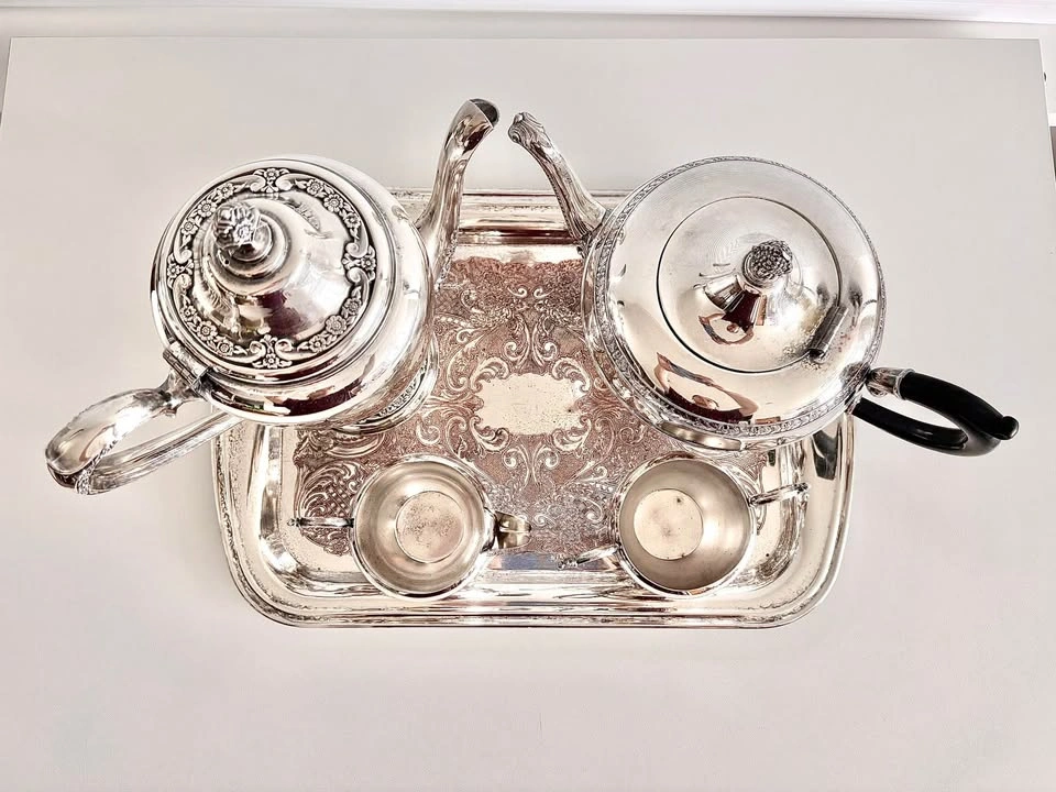 Ornate Silver Plated Coffee & Tea Set – Elegant & Timeless - photo 2