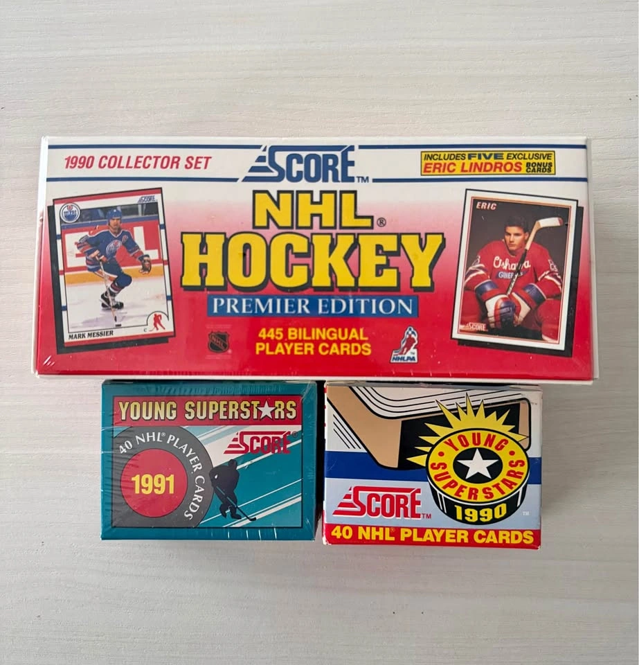 1990 Score NHL Hockey Lot - Factory Set + Young Superstars