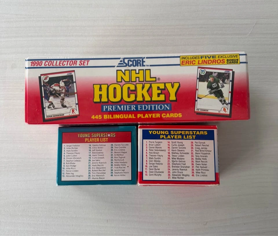 1990 Score NHL Hockey Lot - Factory Set + Young Superstars - photo 2