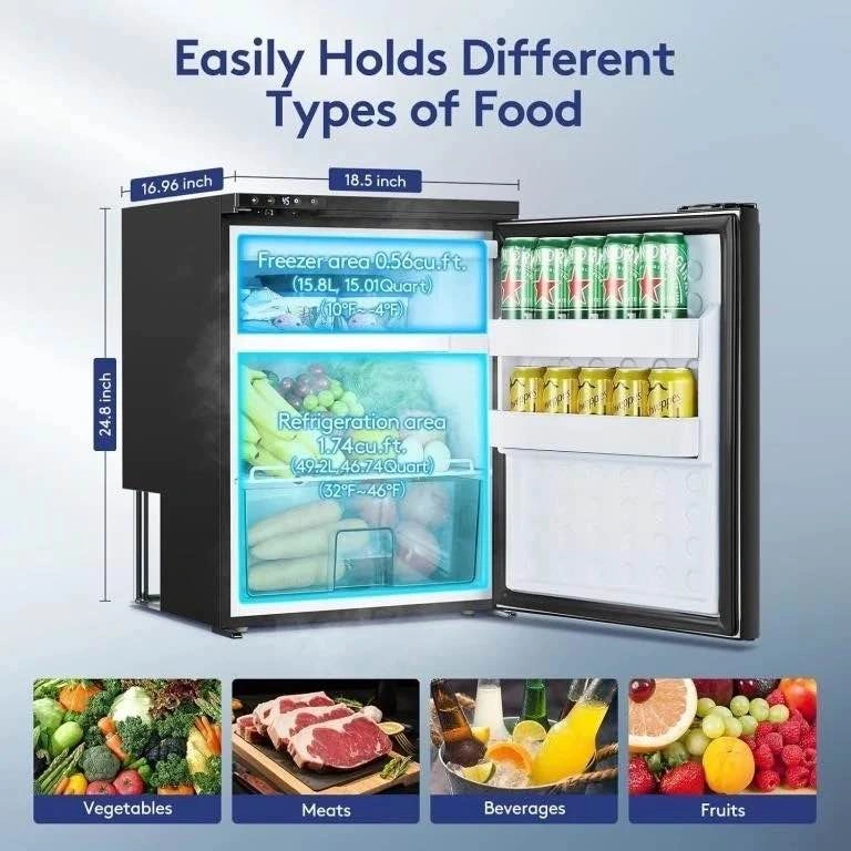 Brand new 65L 12V compressor fridge/freezer — never used, still - photo 2