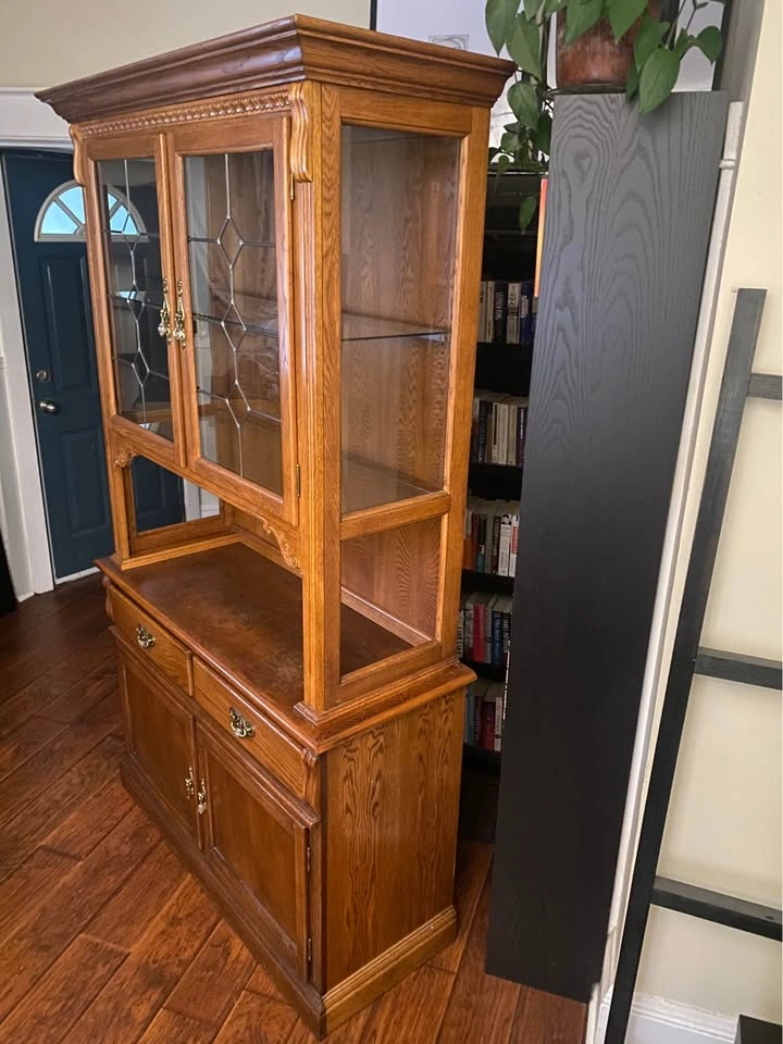 FREE DELIVERY: Vintage Cabinet Hutch $150 (HRM) - photo 2