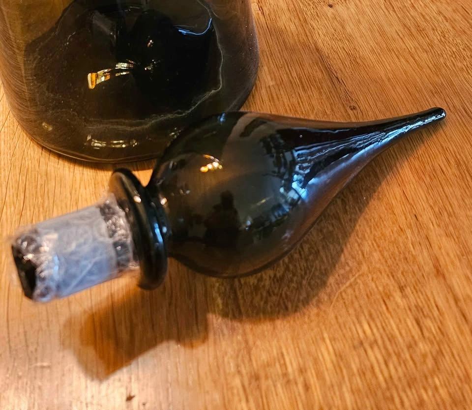Vintage Empoli Smokey Charcoal Genie Bottle - photo 2
