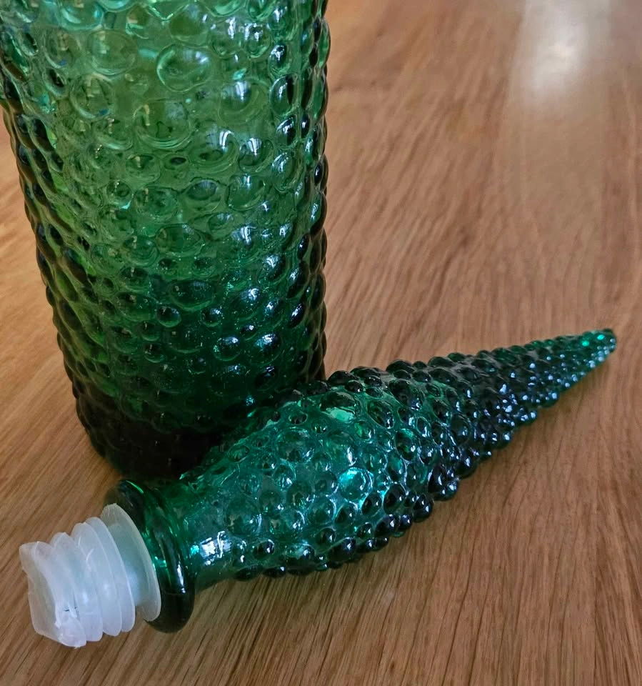 Empoli Green Hobnail Genie Bottle - Cadmium Glow - photo 3