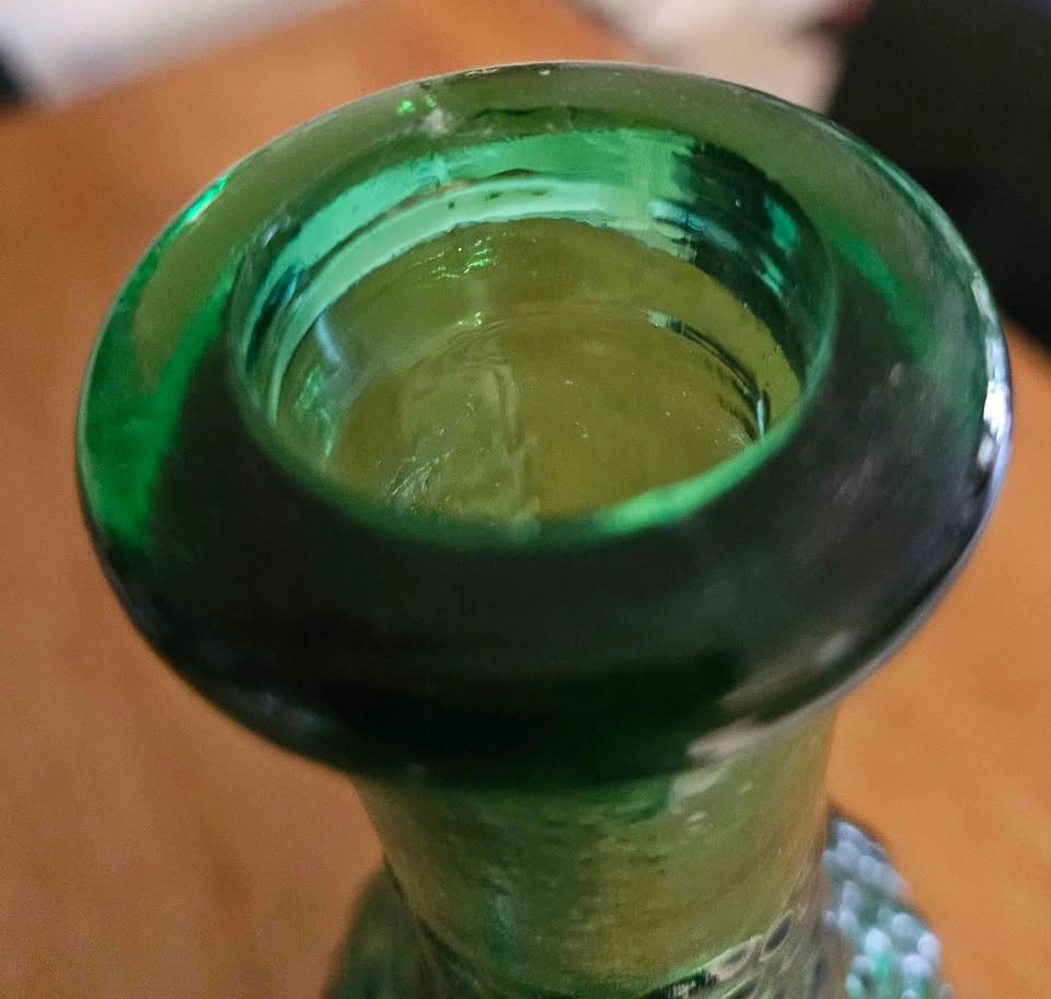 Empoli Green Hobnail Genie Bottle - Cadmium Glow - photo 5