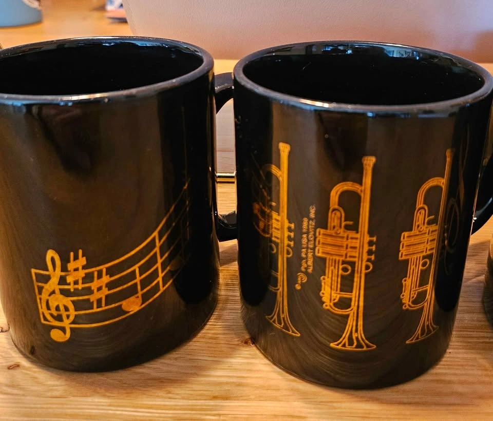 Albert Elovitz 22K Gold Musical Coffee Mugs (Set of 4) - photo 2