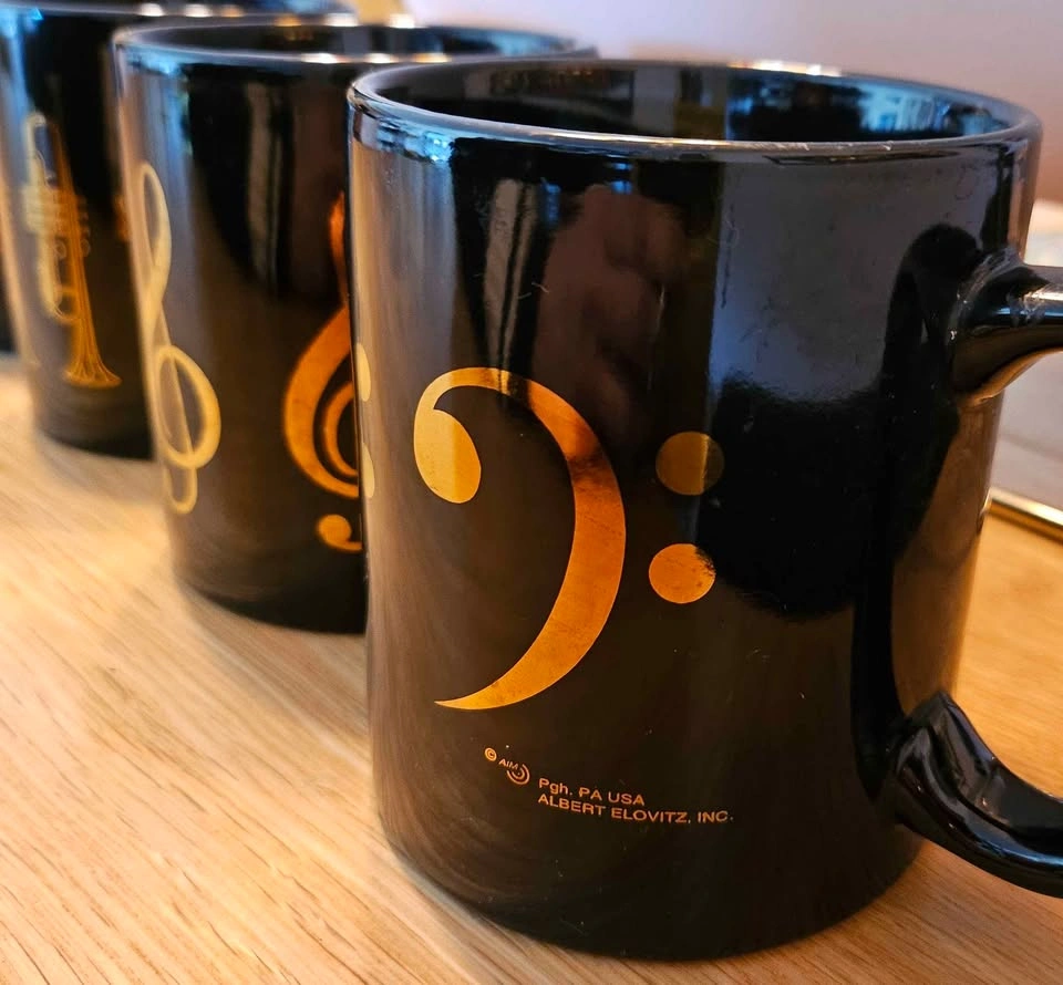 Albert Elovitz 22K Gold Musical Coffee Mugs (Set of 4) - photo 4