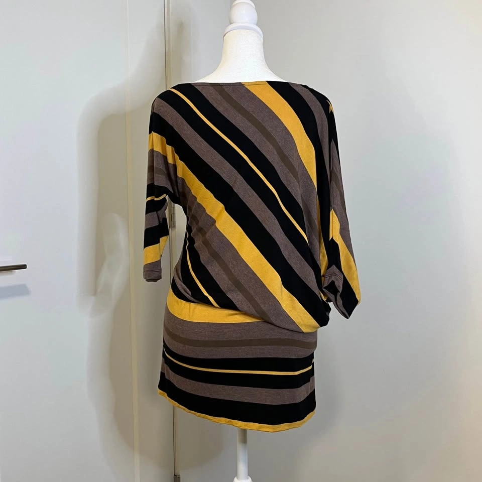 REVOLUTION Asymmetrical Multi-Coloured Stripped Women’s Shirt - - photo 3