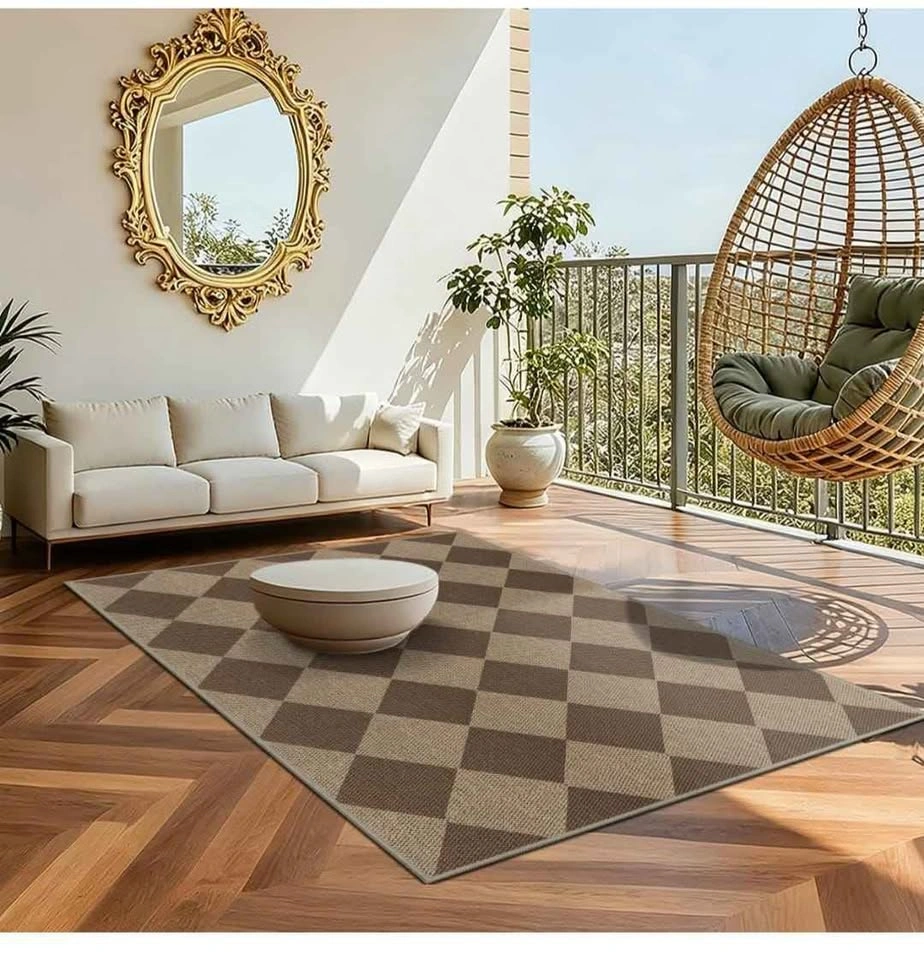 Easy Jute Rug 5x7 Area Rugs, Washable Indoor Outdoor Rugs - photo 5