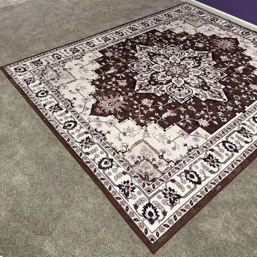 Ornate Medallion 9x12 Area Rug - Brown & Beige - photo 2