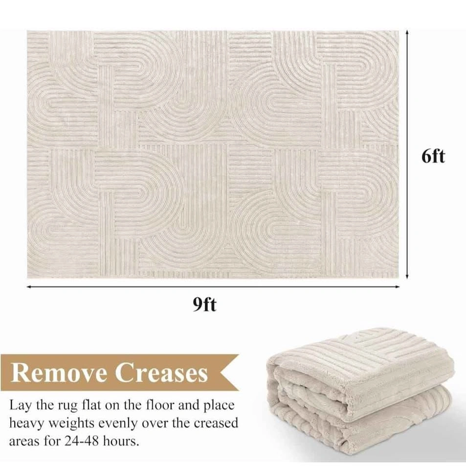 Area Rug 6x9 for Living Room - Washable, Non-Slip - photo 4
