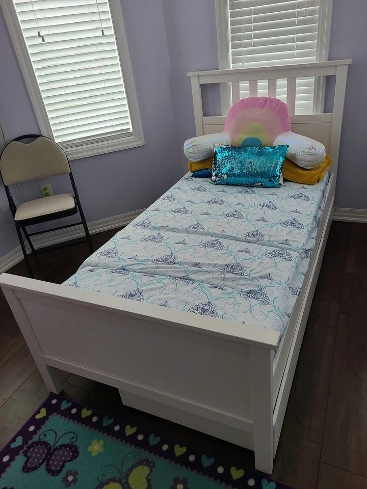 Ikea Hemnes Twin Bed Frame with Storage Drawers - photo 2