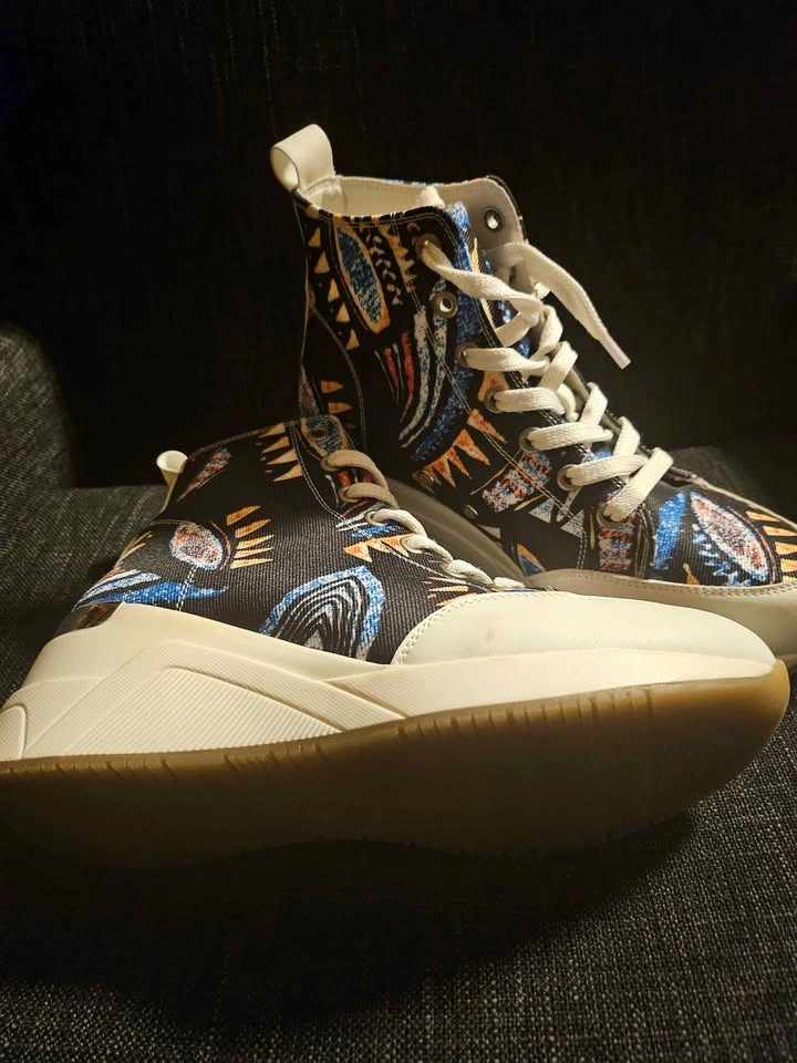 Cestfini Graffiti Wedge Canvas Sneakers - photo 2