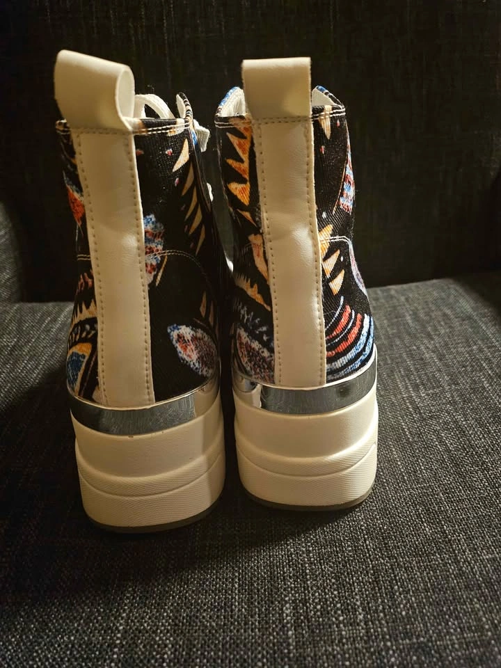 Cestfini Graffiti Wedge Canvas Sneakers - photo 3