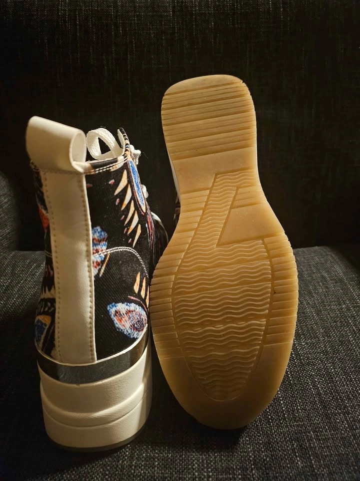 Cestfini Graffiti Wedge Canvas Sneakers - photo 4