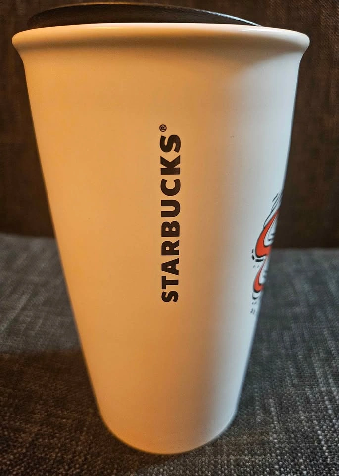 Starbucks 2017 Festive Holiday Ceramic Mug - photo 3