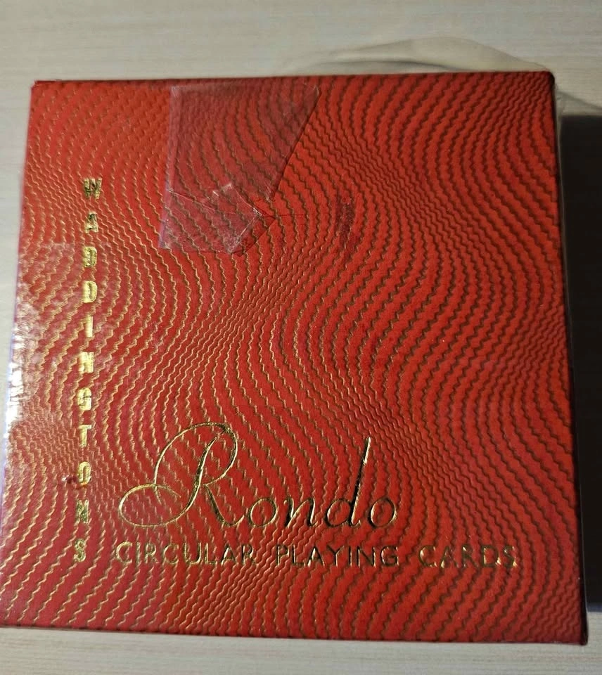 Vintage Rondo Circular Playing Cards with Drunk Pink Elephants - photo 2