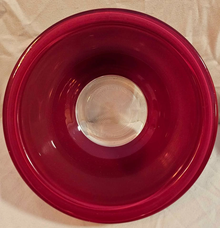 Vintage Pyrex Cranberry Red Mixing Bowls - photo 3