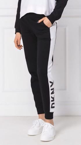 DKNY Sport Joggers Fleece Sweatpants Women Logo Pants NWT XS Bla - photo 2