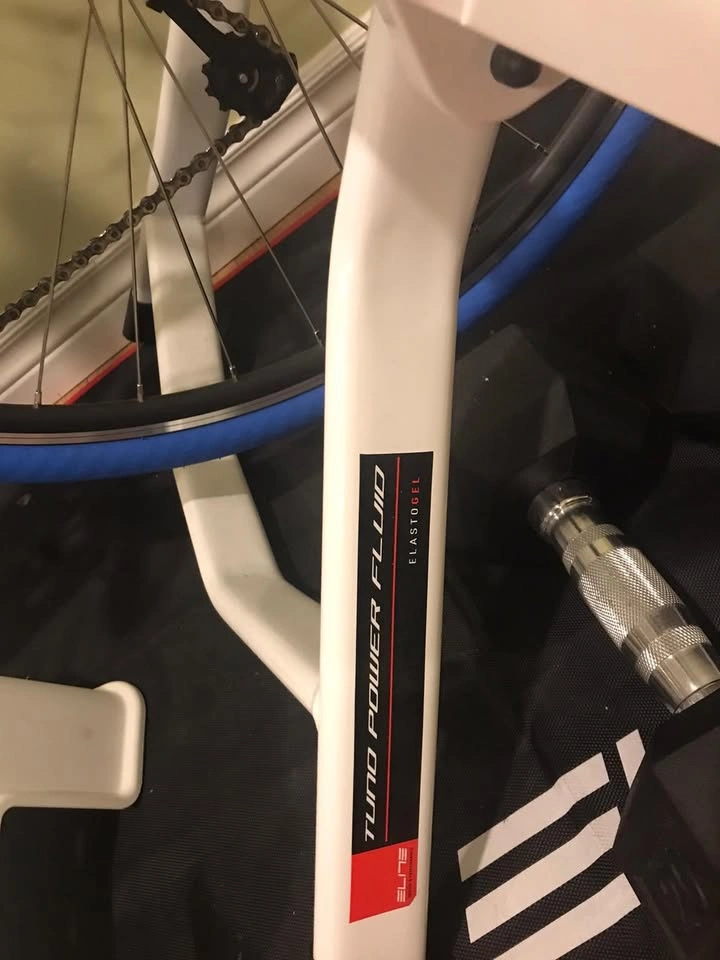 Elite Tuno Power Fluid Trainer + Brand New Wheel & Tire - photo 2