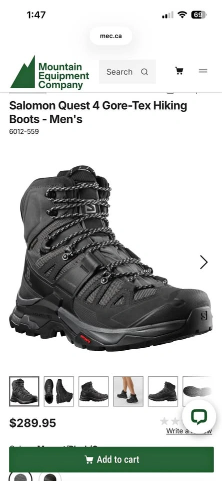 Salomon Quest 4 Gore-Tex Hiking Boots