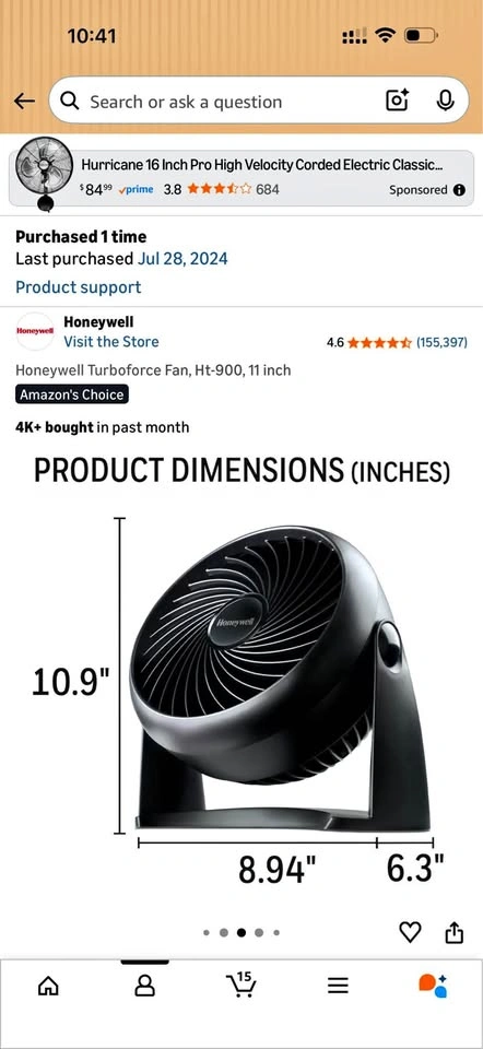 Honeywell TurboForce Fan