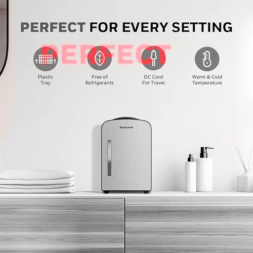 Honeywell 4L Mini Fridge - Cool/Warm, Stainless Steel - photo 4