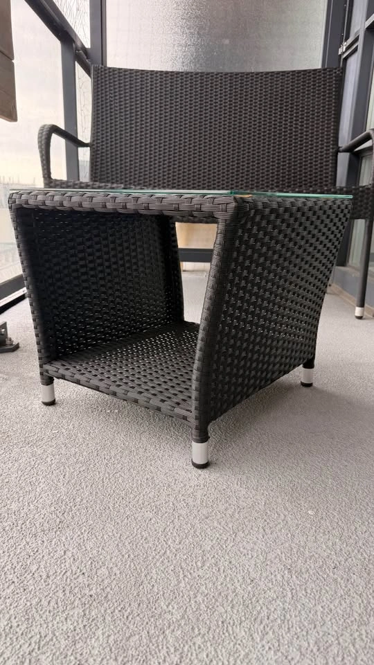 Patio Loveseat + Glass Table Set - photo 4