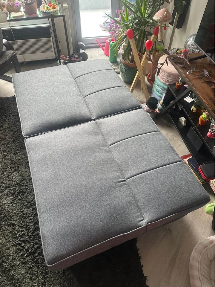 Mainstays Studio Futon - Gray Linen - photo 4