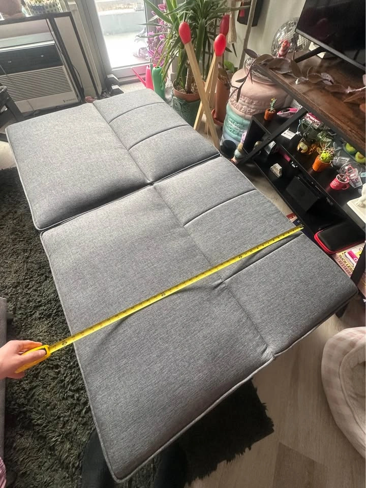 Mainstays Studio Futon - Gray Linen - photo 5