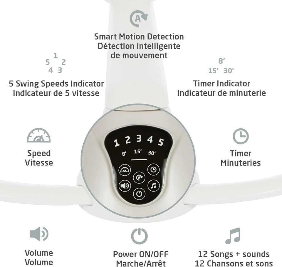 Maxi-Cosi Cassia Baby Swing - Auto Motion Sensor, Portable - photo 3