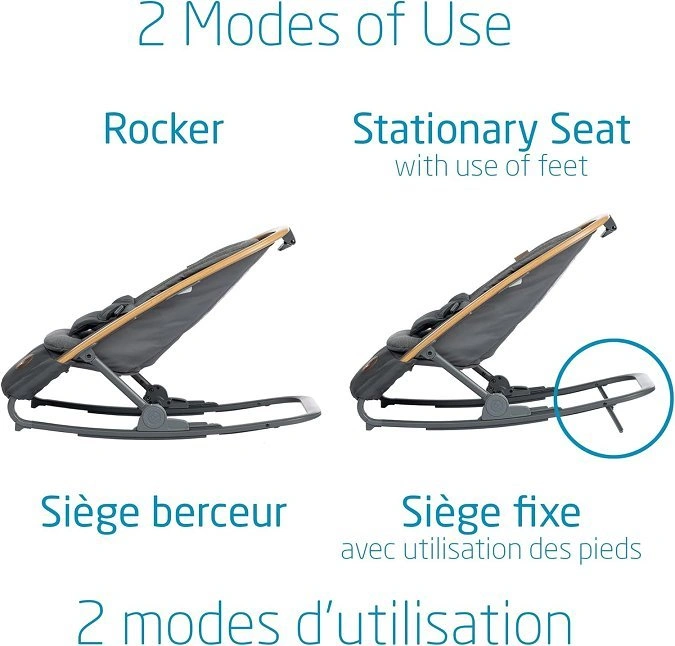 Maxi-Cosi Kori Baby Rocker 2-in-1 Infant Seat - Graphite - photo 2